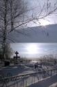 #9: Winter view / Churchyard near road