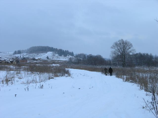 Вид из Антуфьево в направлении точки -- View from Antuf'yevo in the confluence direction