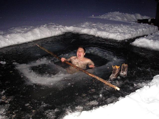 Купаемся круглый год :) -- We bathe year-round :)