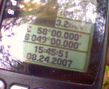 GPS reading