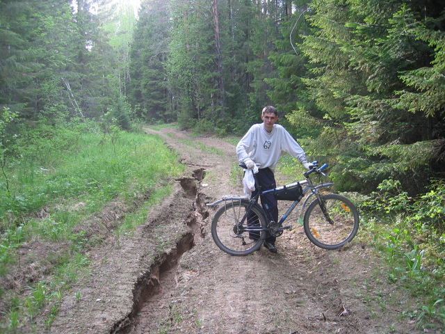 The road that runs as far as 50 metres from the point