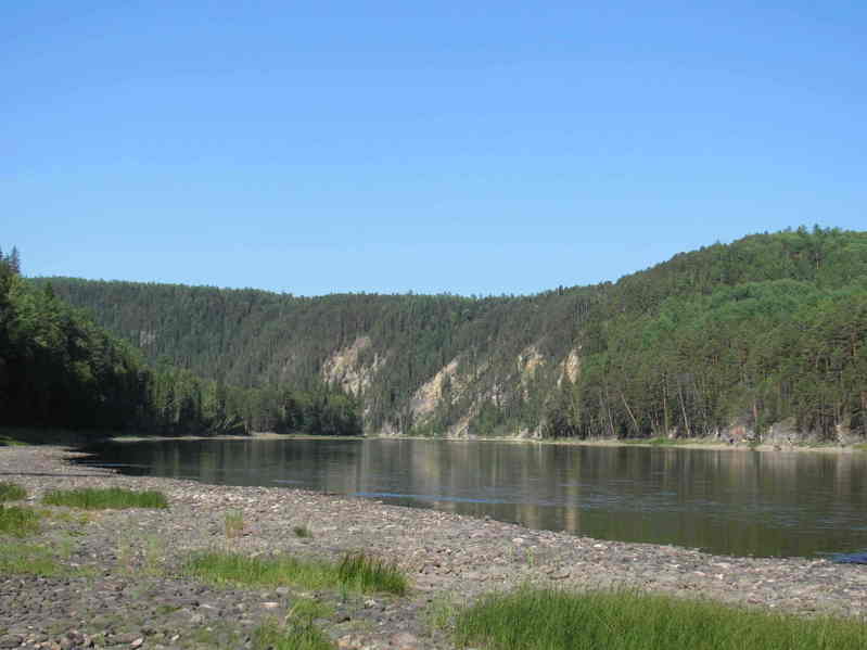 View on the Chaja river - 3,5 km from the confluence