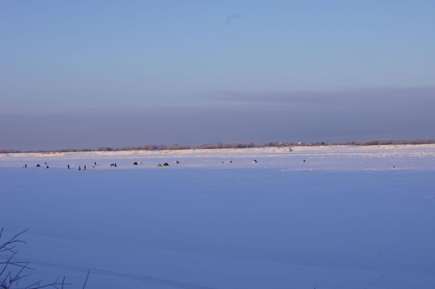 Рыбаки на реке Обь/Fishermen on Ob' river