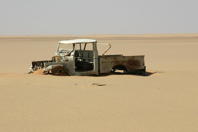 Wrecked Toyota