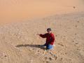 #4: Playing in a field of meteorite tektites.