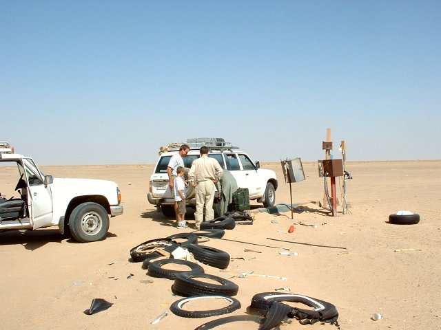 A remote petrol station.