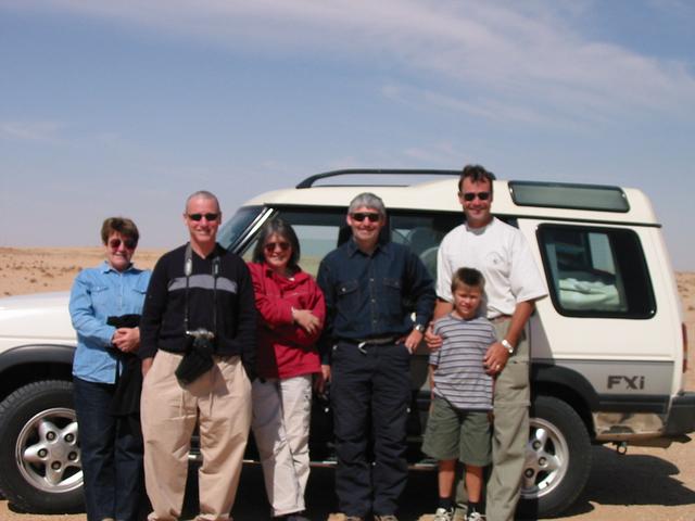 An enthusiastic gaggle of explorers.