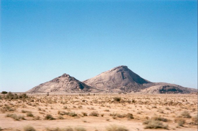 The only mountains about 20 miles (32 km) away.