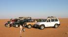 #6: A car line up at the site.