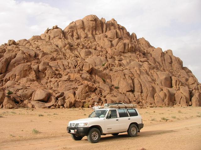 A rocky granite outcrop.