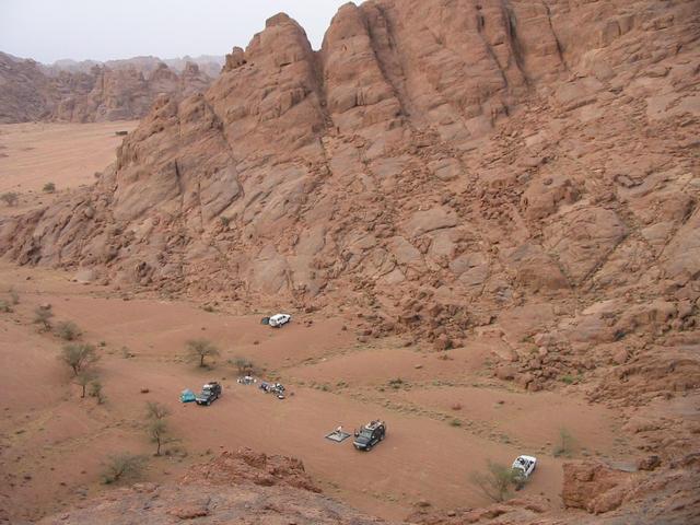 The campsite from above.