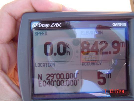 GPS reading