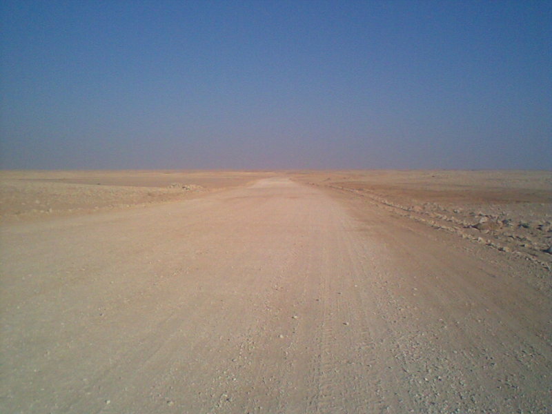 New rig road close to the Confluence