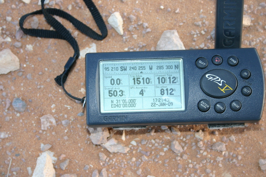 The GPS reading