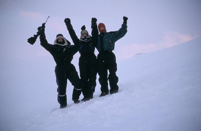 Harald, Hugo and Jakob at the confluence