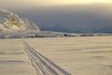 #2: View towards South: Blomstrand and the track of the "other" snowmobile