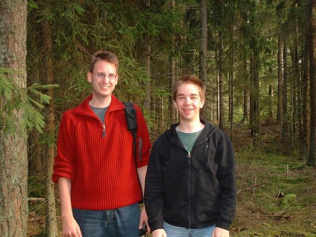 Volker and Martin on the confluence point