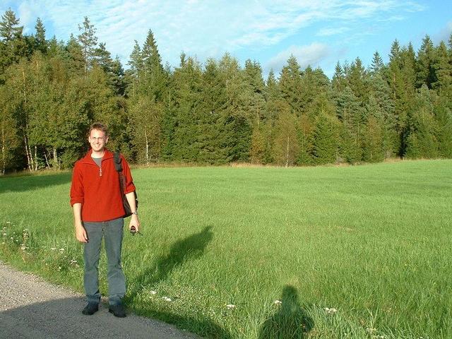 The clearing about 100 meters from the confluence