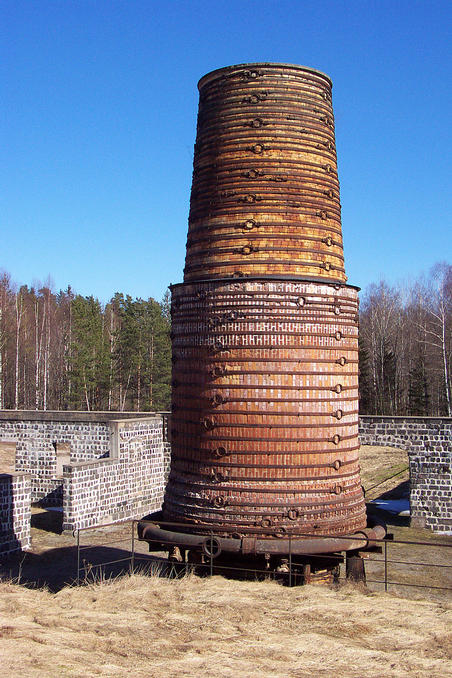 The remains of an old blast-furnace about 2 km from the confluence.