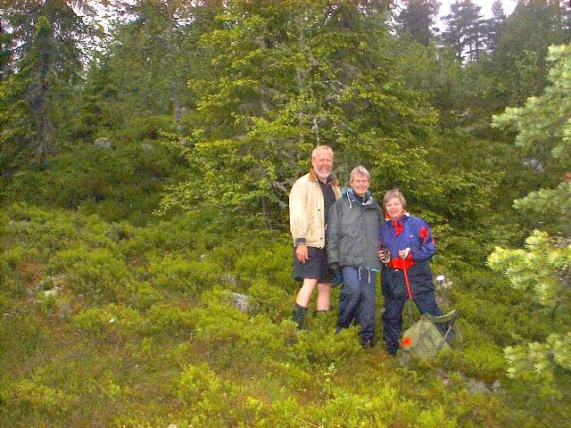 Looking west, Gunnar, Agneta, Eva