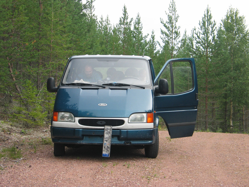 Our Car at the Forest Road