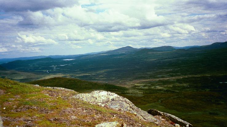 This is a picture shows the view to the east overlooking the valley