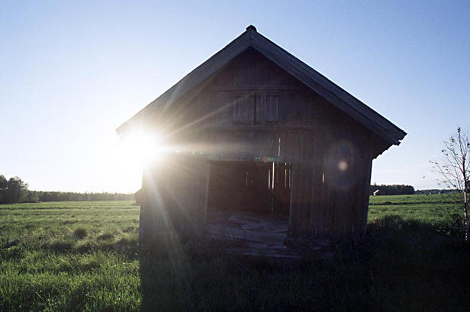 An old barn very close to the point