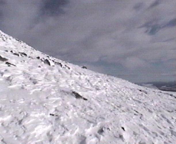 the final steep ridgeline