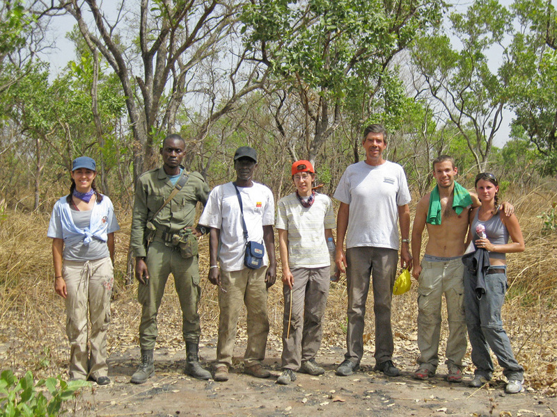 The confluence seekers. L to R: Rebecca Sampson, Mouhamadou Mody Diallo, Samba Laobé Ndao, Stefanie Herrmann, Gray Tappan, Wrenn Bellamy, Jamie Bellamy