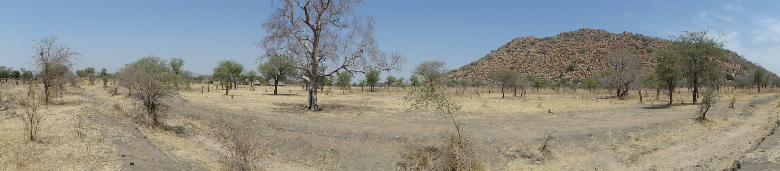 W-N-E panoramic view on the roadside near Kilim