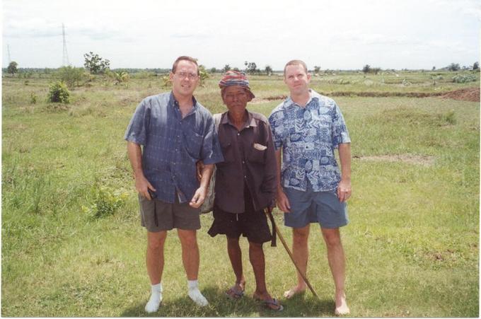 Steve and I with the farmer