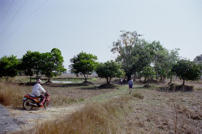 Walking towards confluence; curious farmer drives up