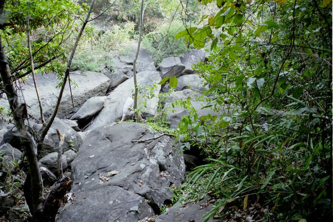 Boulders in canyon