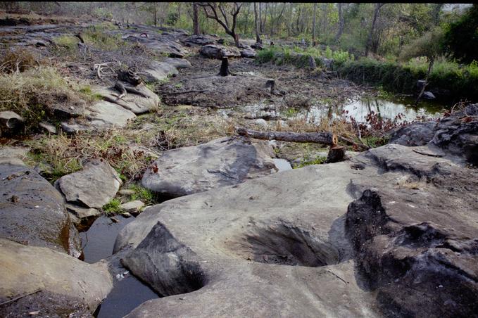 Little (dry) waterfall along hike