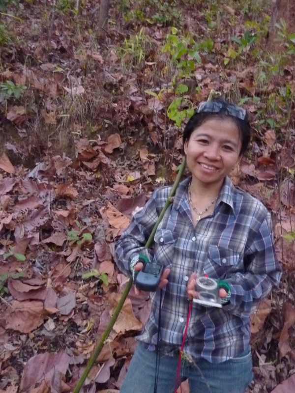 Peh at her first confluence point.