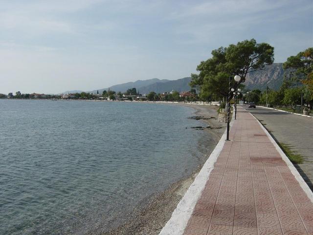 Looking West, the harbour behind me