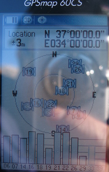 GPS view from intersection point