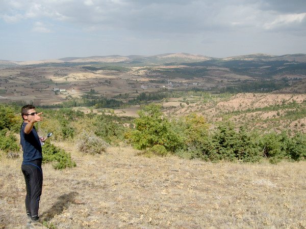 Tolga with Derbent village in the background