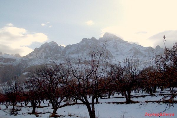 Aladağlar Demirkazık Summit seen from Demirkazık village