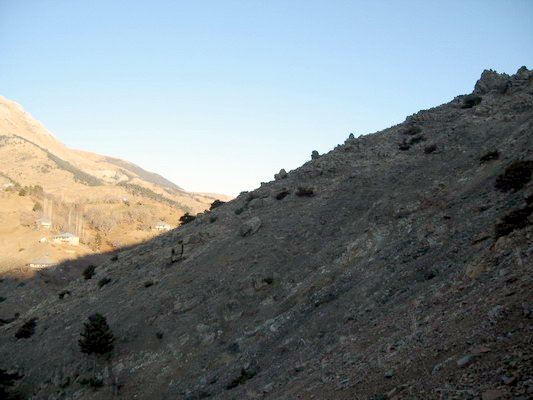 North view from intersection point