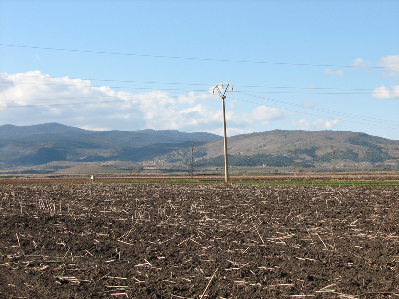 Looking west from the CP