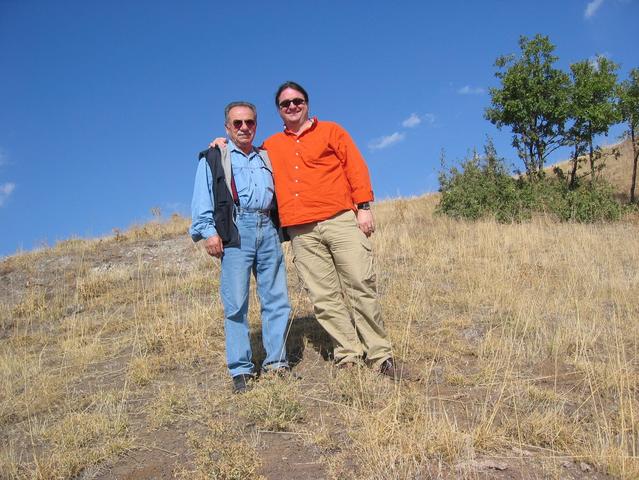 Dave and Behçet at the confluence spot