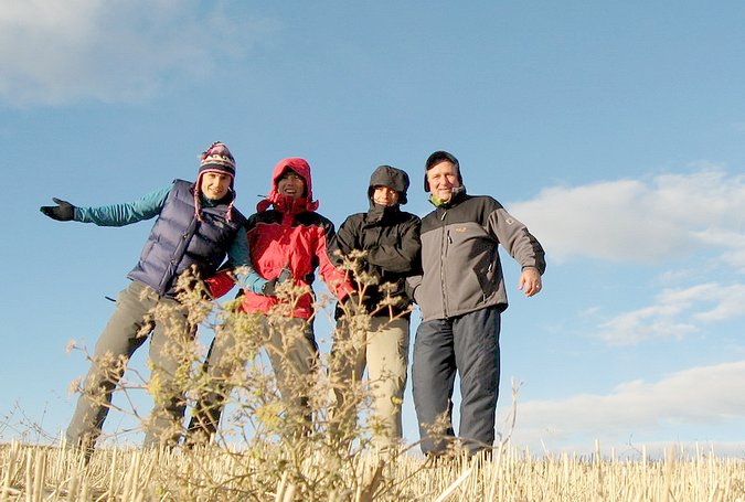 Team on the confluence point