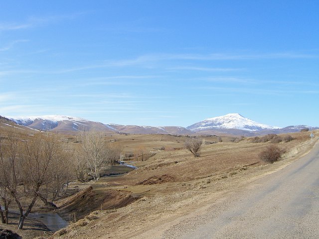 View from the bottom of the hill