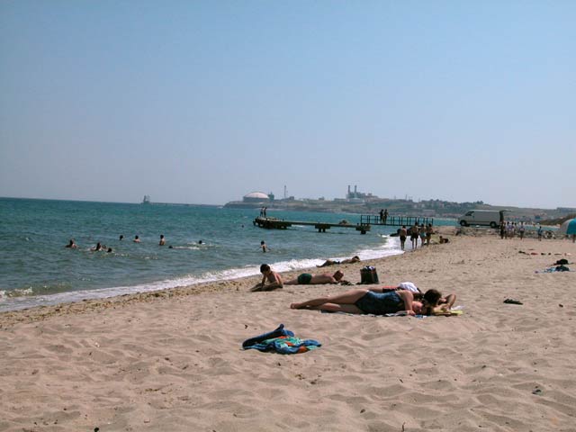 Small village beach close to Confluence