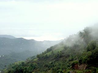 #1: The confluence spot is somewhere on the left of the high hills afar.