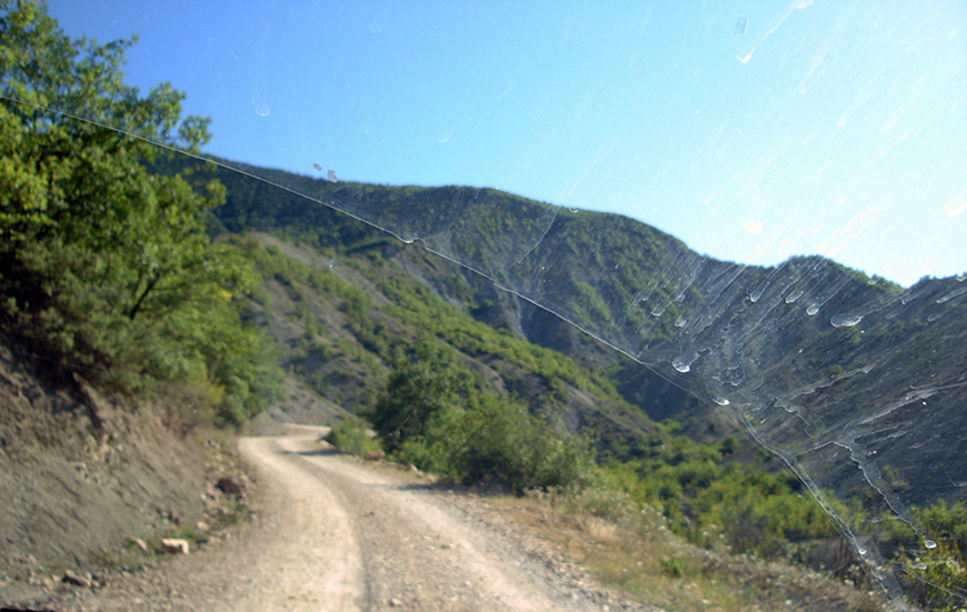 Neverending small roads through the mountains