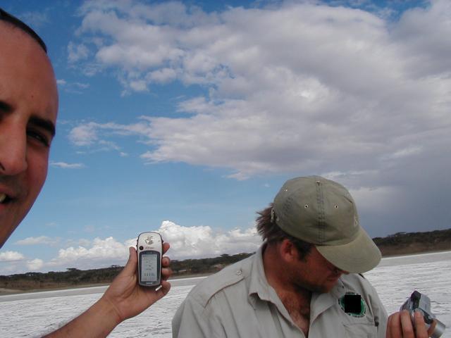 A slightly oblique shot of us 30 meters from the point