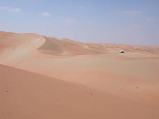 #1: View west from the Confluence toward the truck.