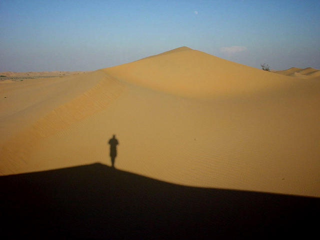 Silhouette of Stefan the photographer.